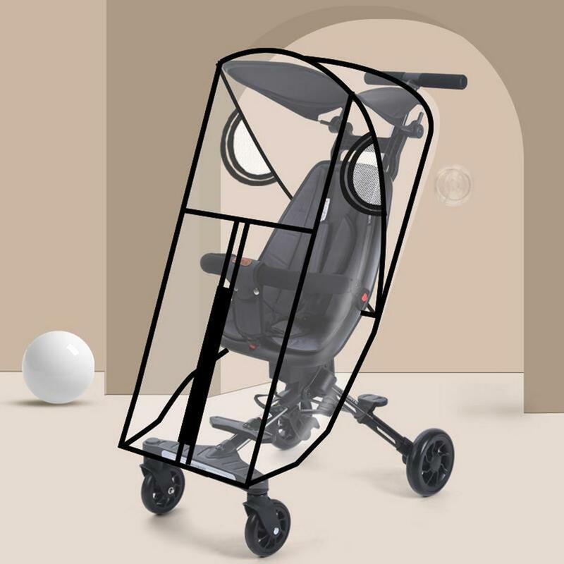 Universal Stroller Rain Cover EVA Stroller Weather Shield Baby Stroller Waterproof & Windproof Rain Cover Baby Car Seat Weath