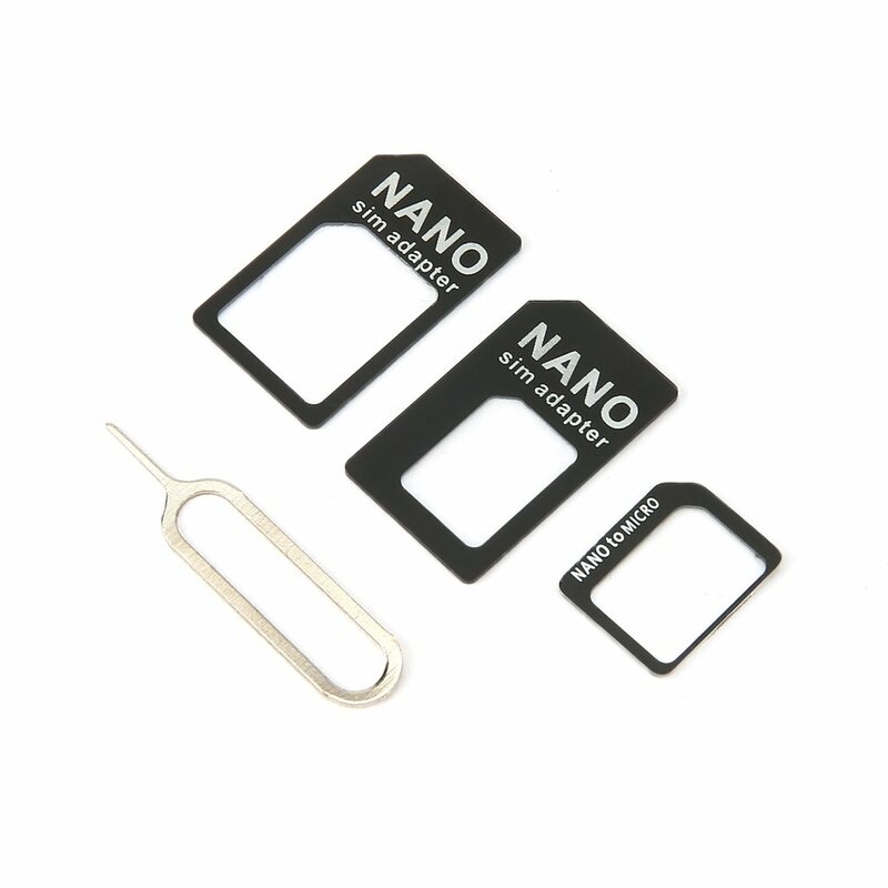Commercio all'ingrosso 3 in 1 per Nano Sim Card a Micro Sim Card e accessori per telefoni cellulari con convertitore adattatore Sim Card Standard