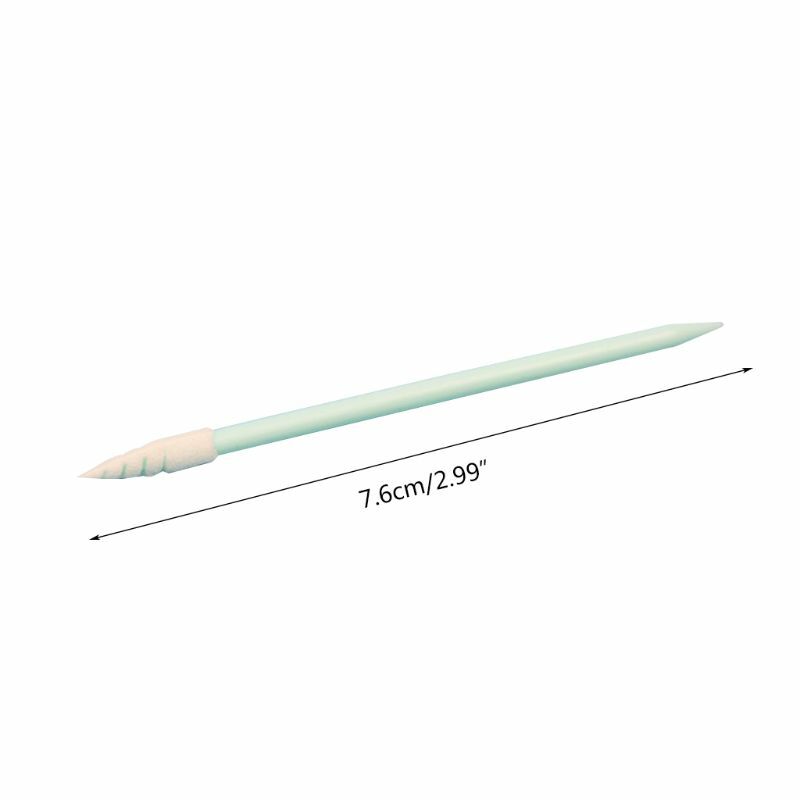 50LD 100Pcs/Pack Small Pointed Tips Cloth Head Cleaning Swab Lint Dust Free Sticks for PCB Board Electronics Small Area Camera