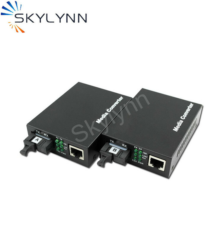 Convertisseur de média Fiber optique 100 Mbps, 5 pièces, Port unique UTP/STP RJ45 vers connecteur SC Multimode 2Km