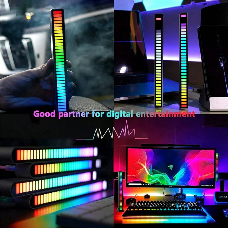 36leds RGB Pickup Lichter Voice-Activated LED Musik Rhythmus Licht APP Steuer für Home Schlafzimmer Desktop TV Computer umgebungs Decor