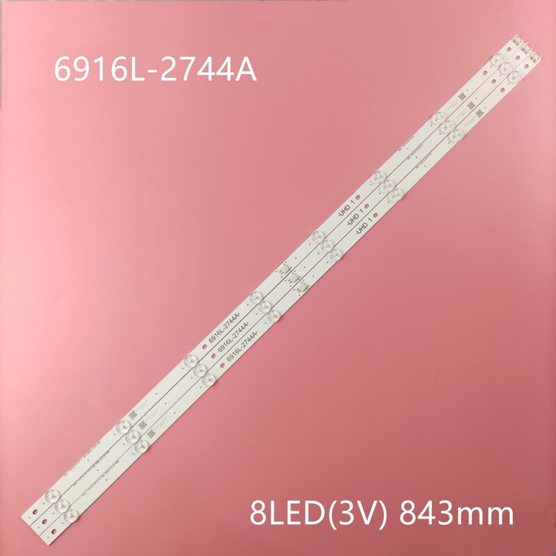 شريط إضاءة خلفية LED لـ 43LF5700, 43UH6100, 43UH620V, 43U610T, 43UH630V, 43 V16.5, ART3 2744, 6916L-2744A UHD 1, LC430DGE (FJ) (M2)