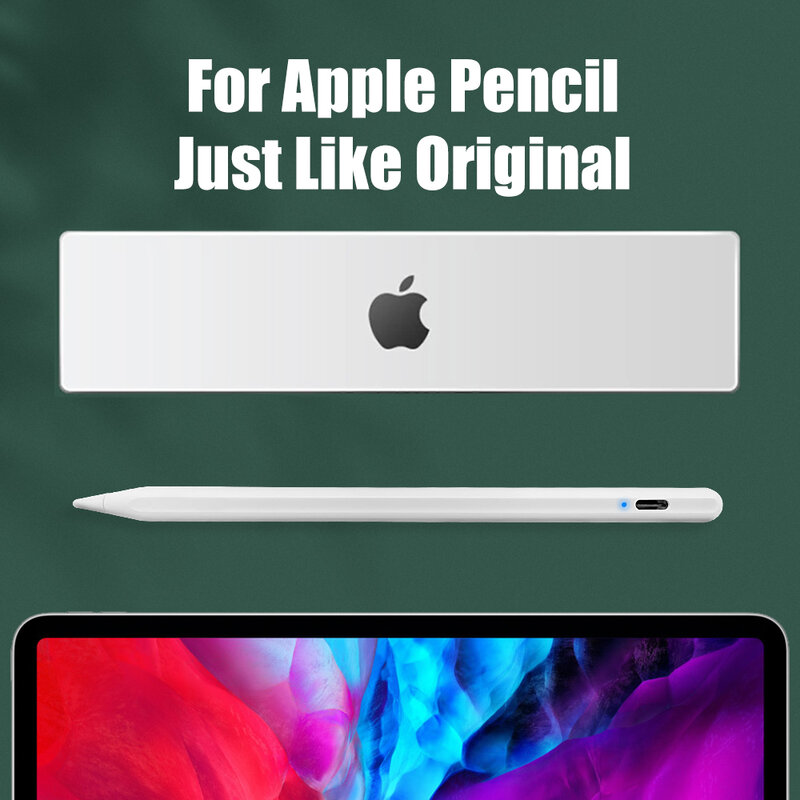 Pensil Stylus Gambar Aktif untuk 2020 iPad Pro 11 12.9 Pena Layar Sentuh Kapasitif untuk iPad 10.2 10.5 10.9 Pensil Apple