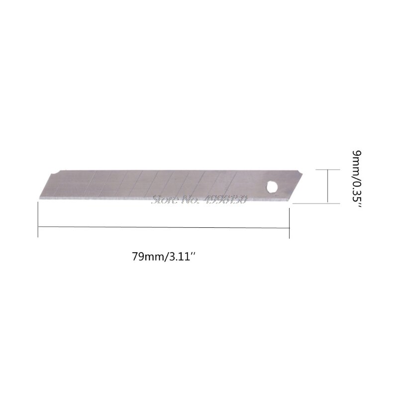 Лезвия сменные для ножа, 9/18 мм, 10 шт.