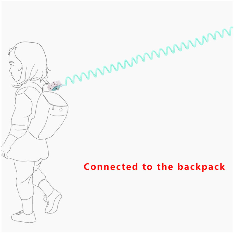 สายรัดข้อมือ Lost Link สำหรับเด็กวัยหัดเดินความปลอดภัยสายคล้องเชือกกลางแจ้งเดิน Band สายรัดข้อมือ Anti-lost เด็ก