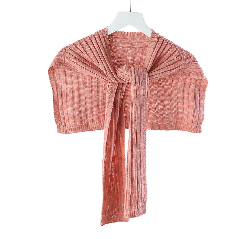 Chal de lana para mujer, bufanda a la moda que combina con todo, capa de hilo de lana, cómoda, babero a rayas, D38, 2021