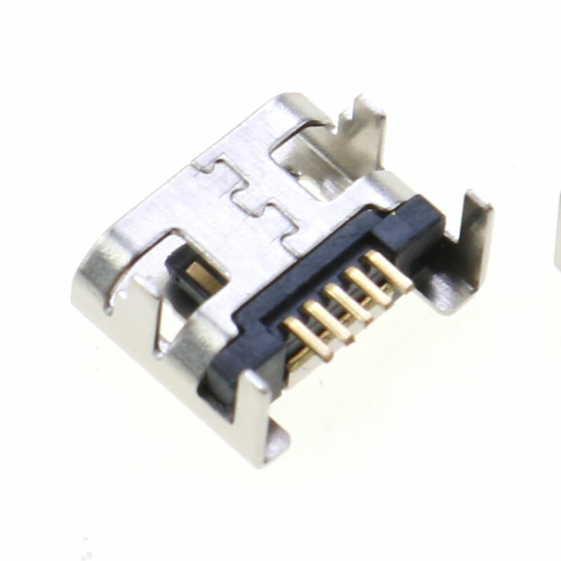 Cltgxdd-Conector de enchufe hembra, 2/5/10 Uds., Micro USB, 5 pines, puerto de carga SMD, 4 Patas, 90 grados