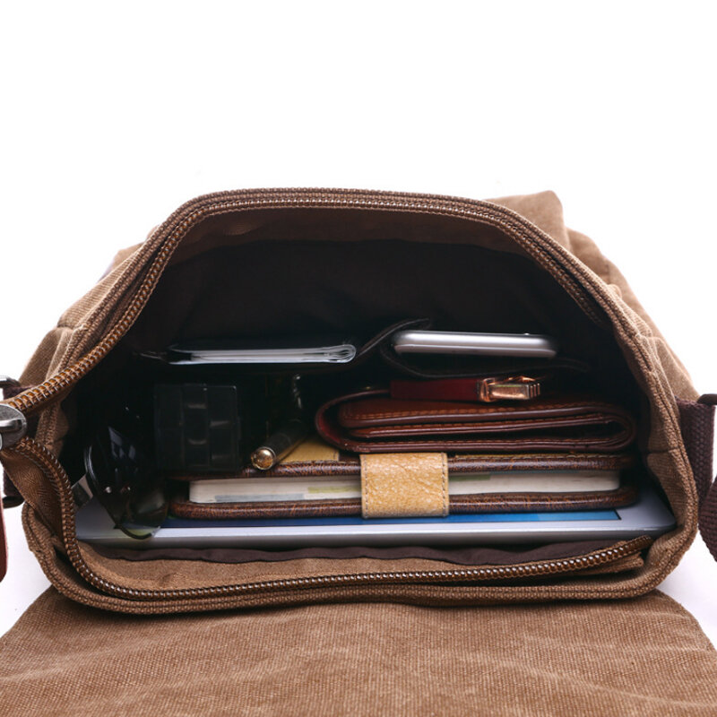 Деловые сумки-мессенджеры Weysfor для мужчин, холщовые повседневные офисные и дорожные сумочки через плечо в стиле ретро