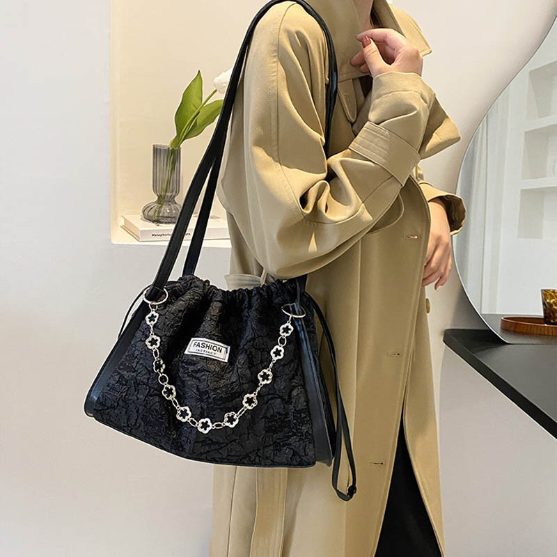 Retro designer bolsa feminina ombro pequena bolsa de viagem grande capacidade saco de compras cor sólida crossbody sacos de ombro