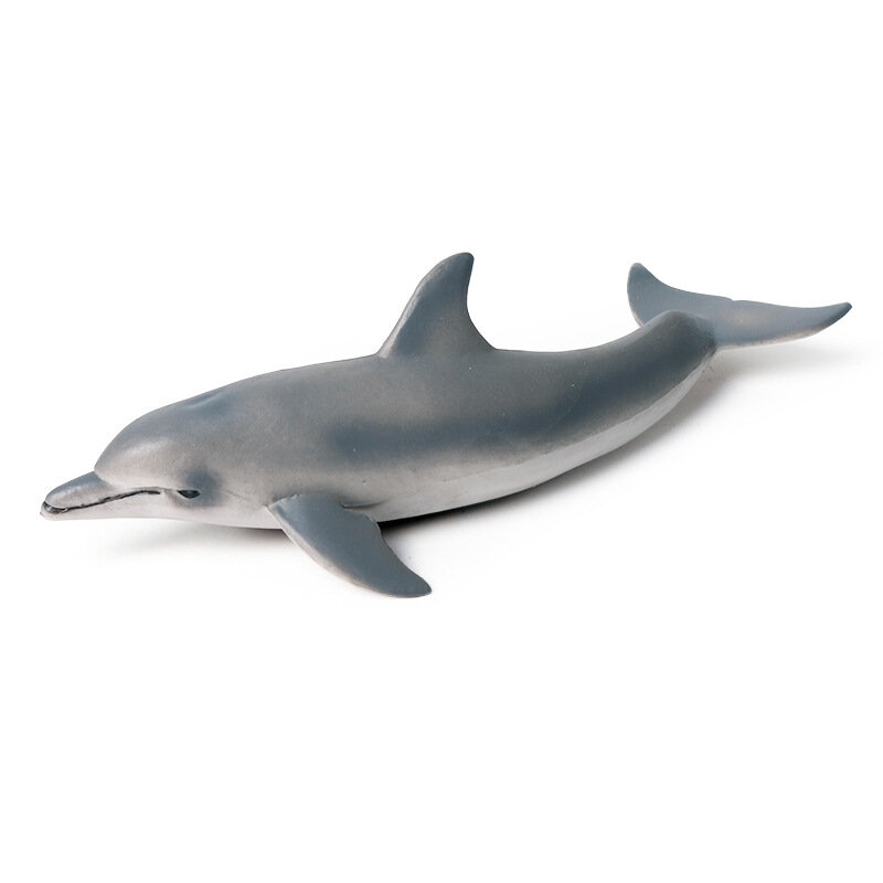 Patung Hewan Kehidupan Laut Tiruan Model Lumba-lumba Solid PVC Figur Aksi Hadiah Mainan Pendidikan untuk Anak-anak
