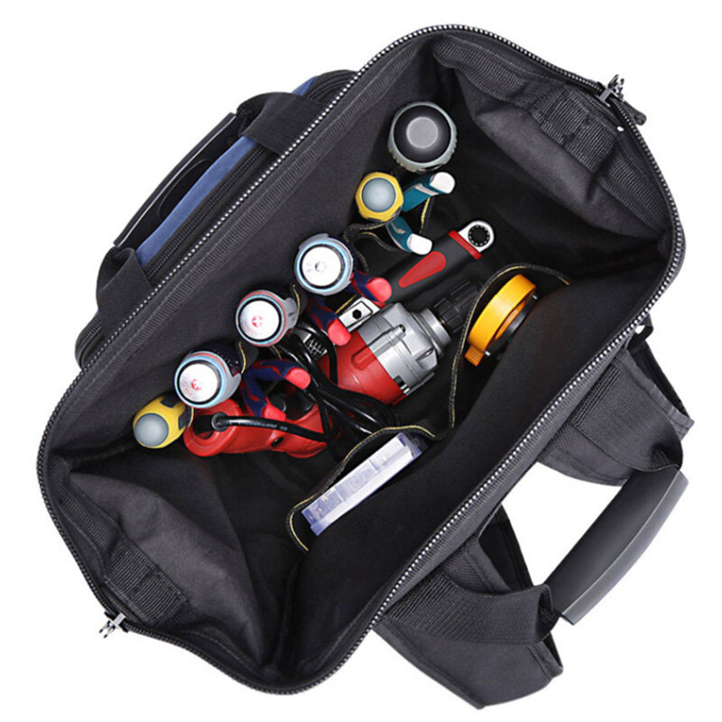 Вместительная сумка для инструментов на два плеча, специальная сумка для инструментов электрика на два плеча, водонепроницаемая многофункциональная сумка для инструментов для ремонта