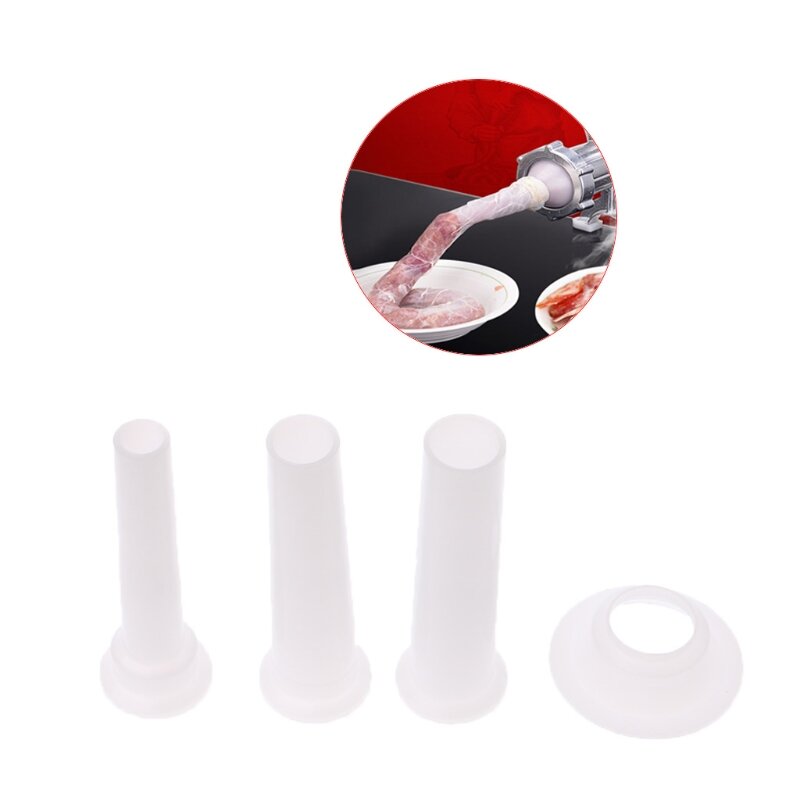 3 Pcs Universal Sausage Stuffing Tube Plastic Stuffers For Casing Meat Grinder Dropship