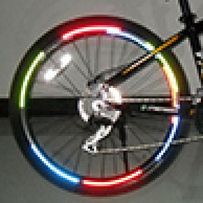 1pc bicicleta aro da roda adesivo fluorescente mtb bicicleta adesivo ciclismo aro da roda adesivos reflexivos decalque ciclismo accessori