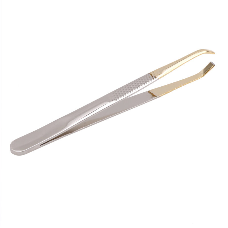 1PC Eyebrow Tweezer Stainless Steel Slant Tip Eyes Tweezer Clip For Face Hair Removal Make Up Tools Pince A Epiler