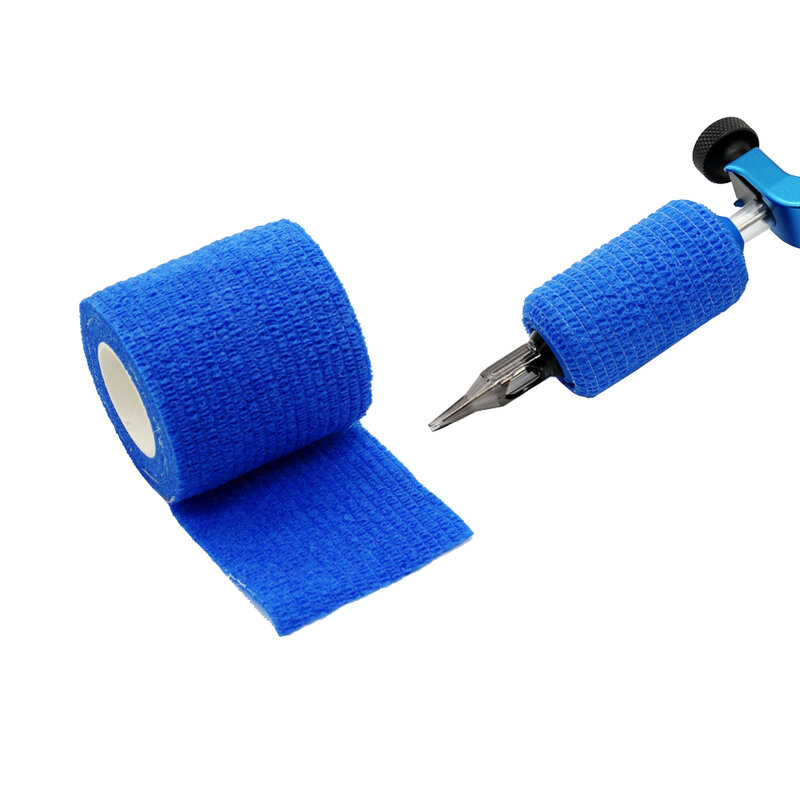 1pc Disposable Self-adhesive Flex Elastic Bandage Tape For Tattoo Handle Grip Tube Wrap Elbow Stick Tatu Accessories 5*450cm