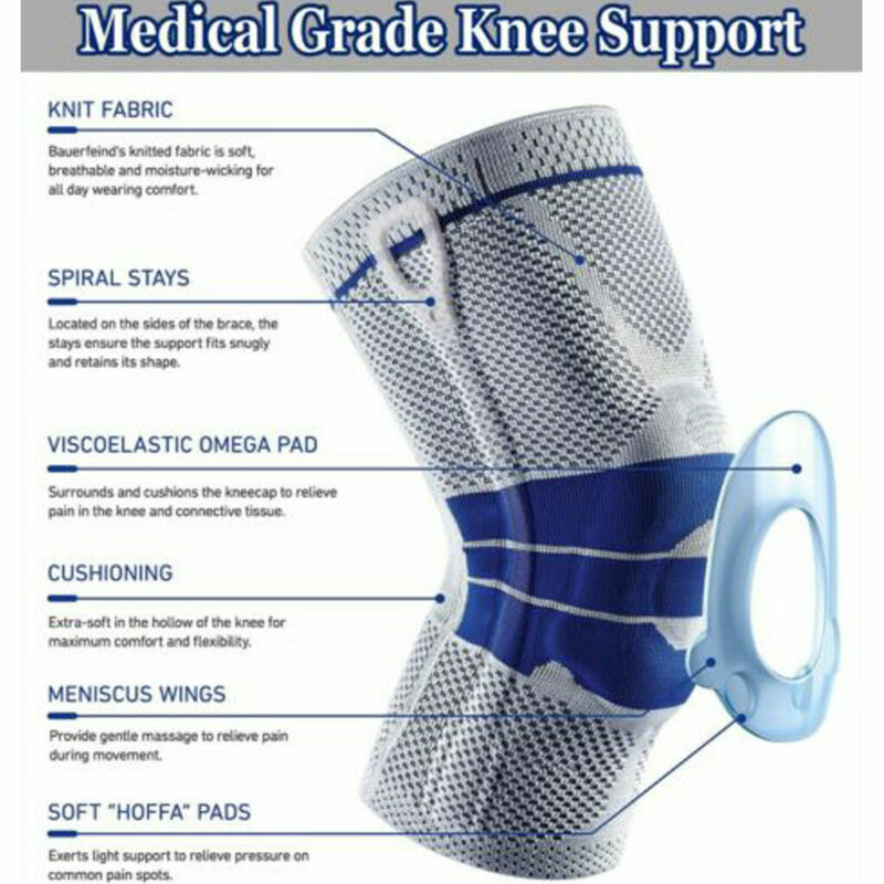 Spring Full Knee Brace Strap Patella Medial Support Silicone Strong Meniscus Compression Protection Sport Pads Running Basket