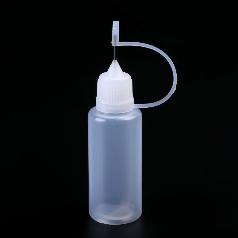 1PC 10-50ml Leere Kunststoff Nadelspitze Kinder Kappe Dropper Flüssigkeit Saft Flaschen