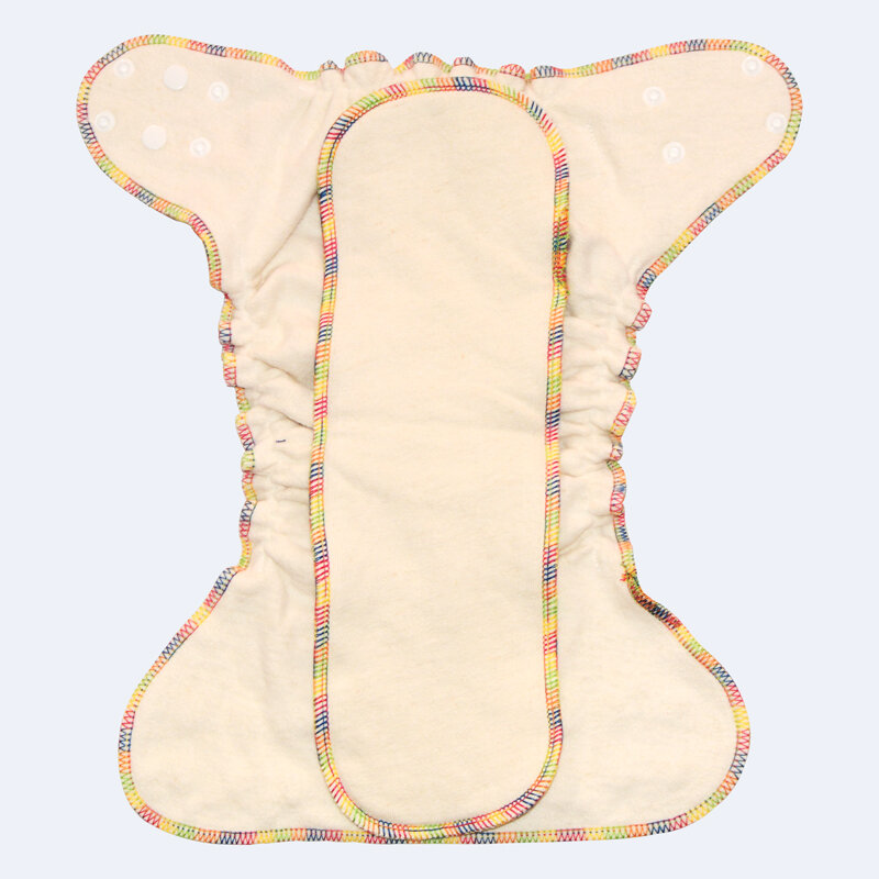 Miababy одноразовый тканевый подгузник для тяжелых погодных условий для детей 5-15 кг, натуральный пеньковый