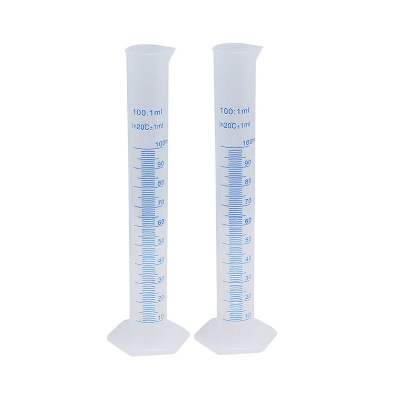 1 pçs 100ml copo de medição plástico cozinhar cilindro líquido escala azul ferramenta laboratório químico dchool ferramenta laboratório