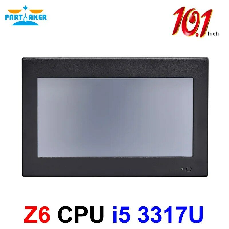 Partaker-pantalla táctil Z6 de 10,1 pulgadas, 4 cables, resistente, Intel Core i5 3317U, OEM, todo en uno, Pc 2G RAM, 32G SSD