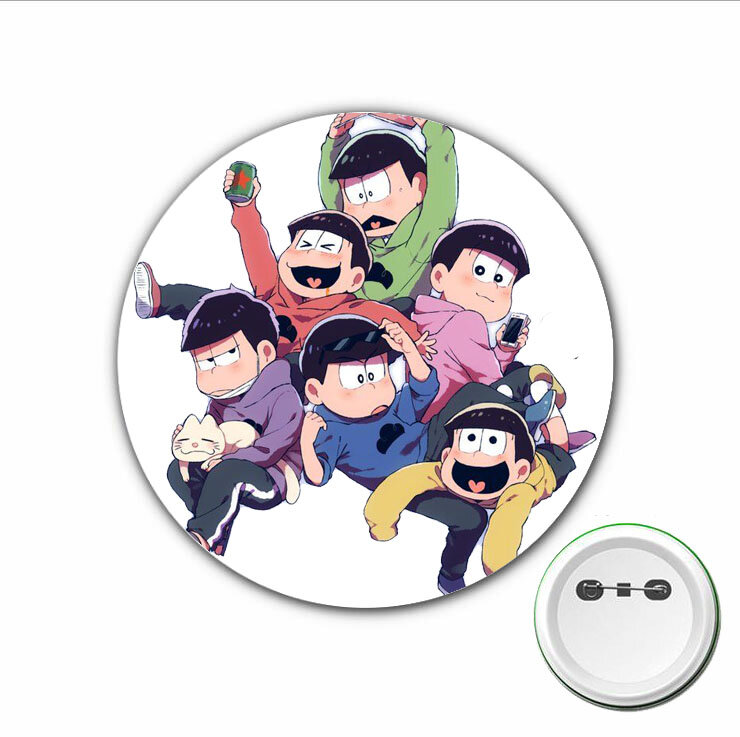 3pcs Japan anime Matsuno Osomatsu Cosplay Badge cartoon spilla spille per zaini borse distintivi bottone accessori per vestiti