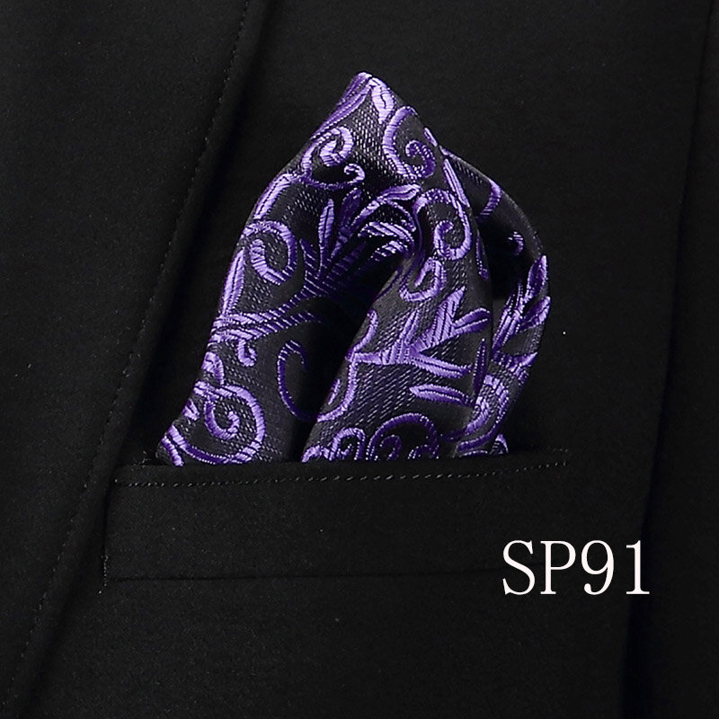 Шелковый мужской платок, шарфы, мужской Карманный платок, полосатый однотонный платок, 22*22 см
