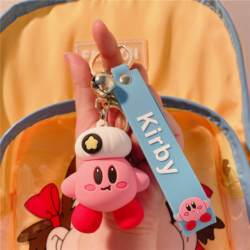 Hoạt Hình Waddle Dee Doo Trò Chơi Màu Hồng Ngọt Ngào Kirby Anime Mặt Dây Chuyền Kabi Keychian Trẻ Em Quà Tặng Sinh Nhật Nữ Túi Đựng Xe Chìa Khóa Chian bé Gái