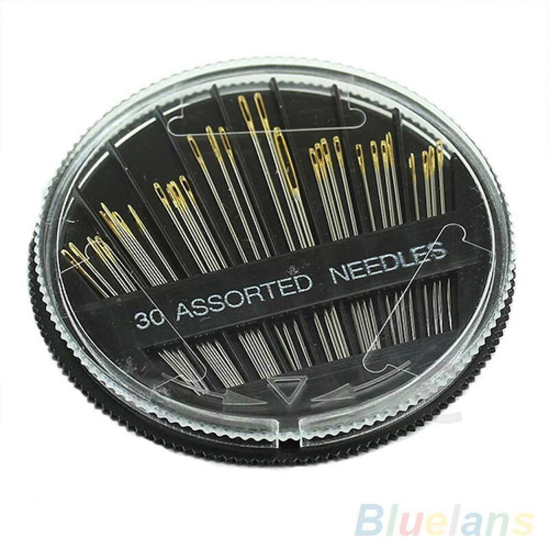 30 pcs/lot Sewing Needle Set Assorted Hand Embroidery Mending Quilt Sew Case Tools for DIY Crafts Patches Fashion Dropshipping