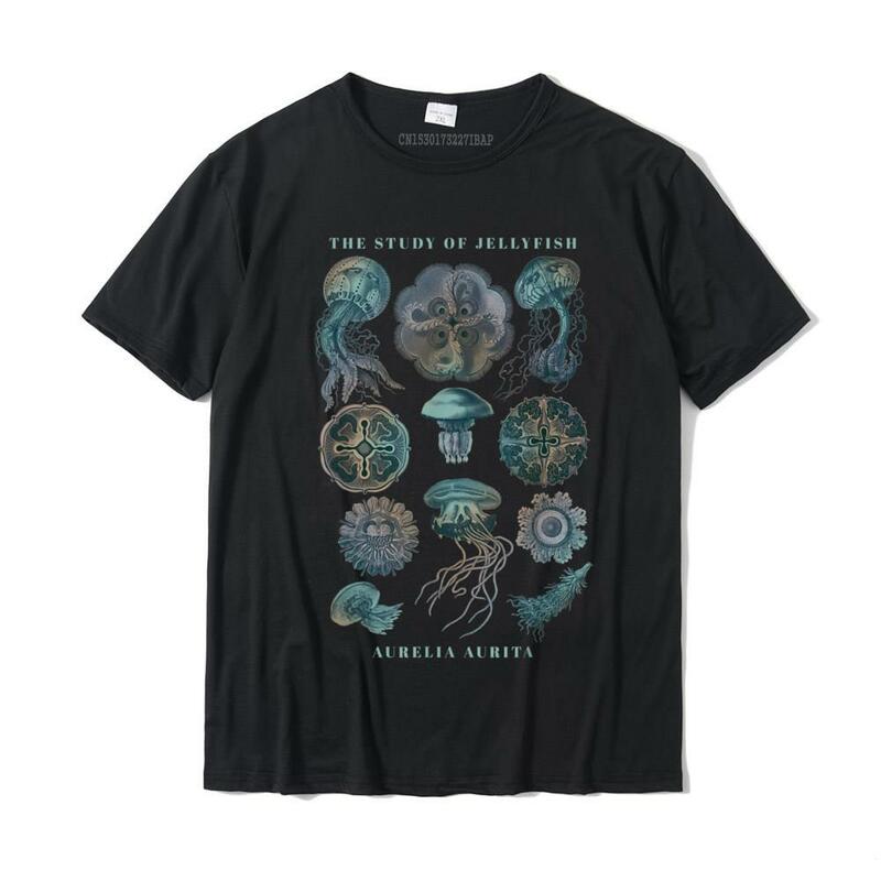 メンズカジュアルTシャツ,jellyfishコットン,バースデートップ,カジュアル