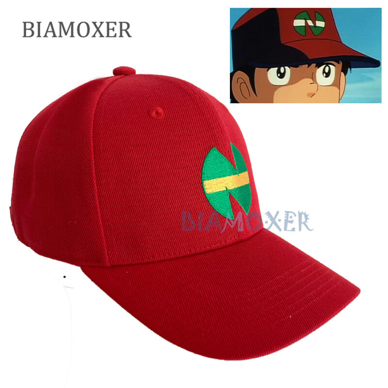 Шапка tain Tsubasa Nankatsu с логотипом команды, шапка с вышивкой татами, шапка Вакабаяси гензо для косплея, красная бейсболка