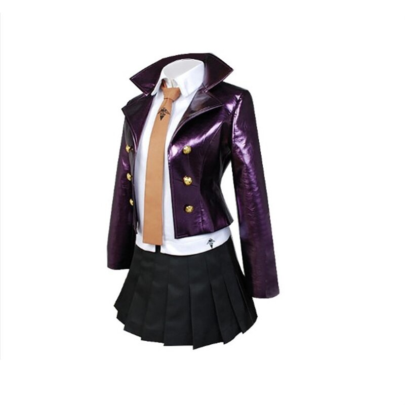 Костюм для косплея LacauchCos аниме «данганронпа» Киоко киригири, комплект платья с женским париком на Хэллоуин, короткая юбка, куртка, рубашка, галстук