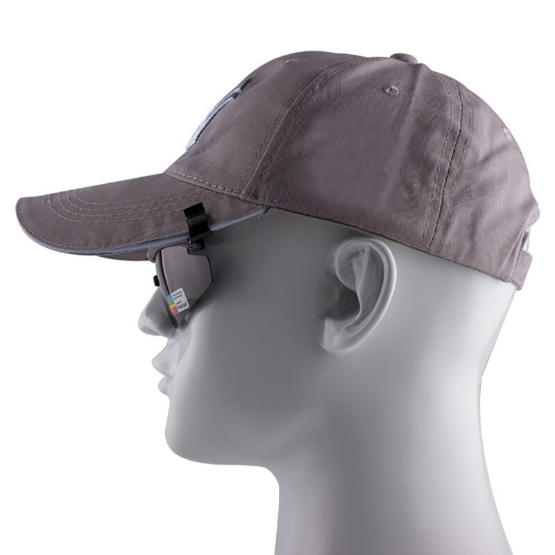 Уличные поляризованные очки для рыбалки, шляпа, козырьки, спортивные зажимы, кепка для езды на велосипеде, туризма, очки для гольфа, UV400, велосипедные солнцезащитные очки