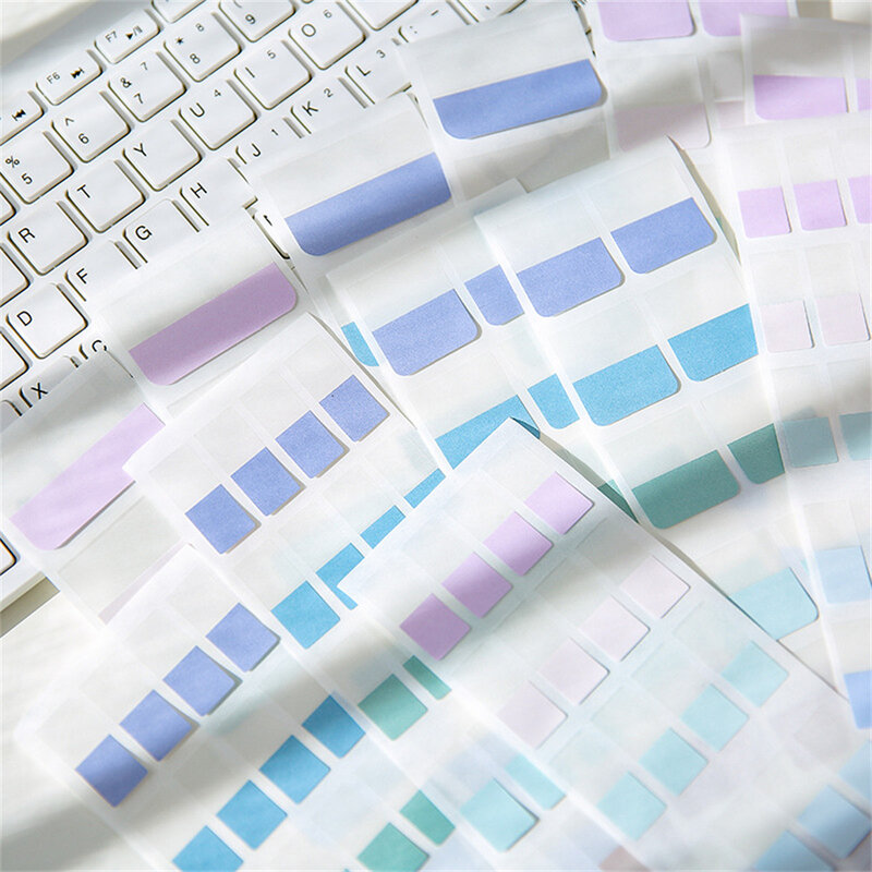 10 أوراق Morandi مؤشر اللون ملصقات ذاتية اللصق تصنيف تسمية علامة ورقة ل جدول مذكرات مخطط للكتابة ملصق