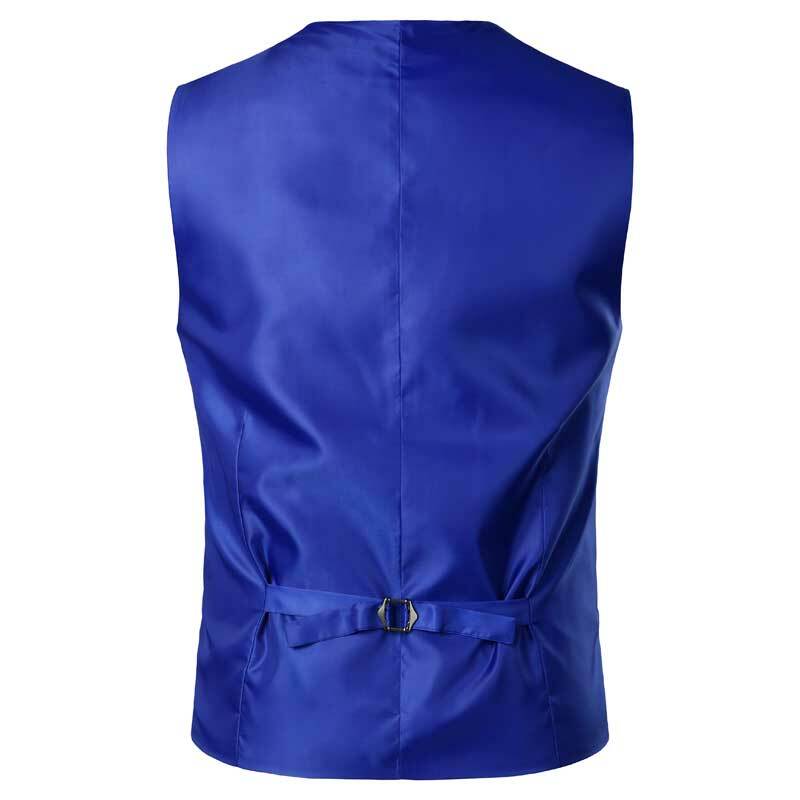 Royal Blue Mens Dress Suit Vest 2021 Brand New Sleeveless Vests  Waistcoat Men Formal Business Wedding Vests Male Gilet Homme