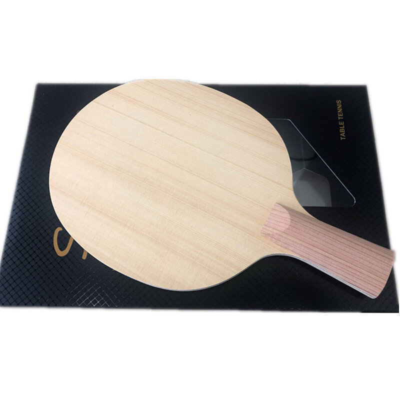 Lâmina de tênis de mesa hinoki de carbono alc, raquete de ping-pong hinoki de madeira com 7 camadas de fibra de carbono, rápido attack fl st cs