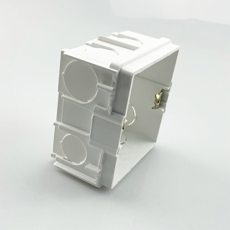 Kotak Pemasangan Tersembunyi-sembunyi 86Mm Warna Putih Kotak Sambungan Sambungan Kabel untuk Panel Stopkontak Dinding