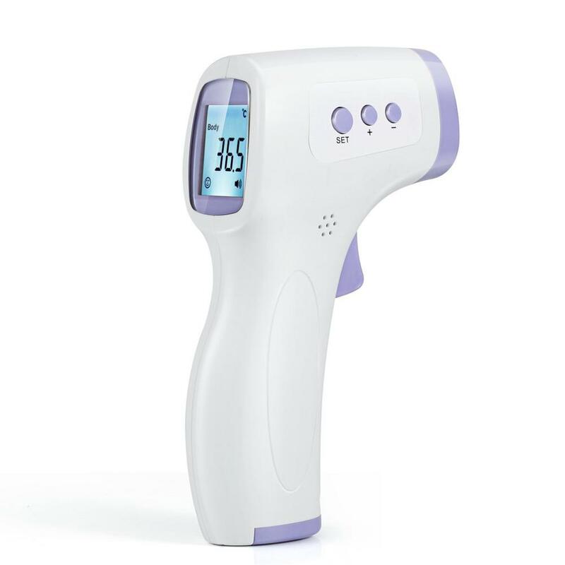 Medidor de temperatura infravermelho ir, medidor de temperatura infravermelho sem contato com arma digital de temperatura display lcd termômetro
