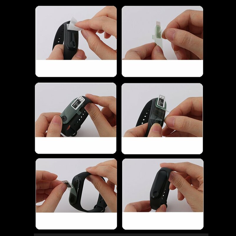 Film de protection d'écran pour Bracelet Xiao Mi Band 3, couverture intelligente, entièrement en verre non trempé