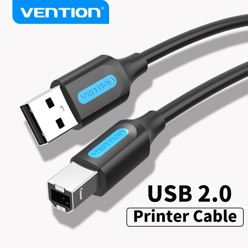 Chính hãng Vention Cáp Máy In USB Loại B Nam đến MỘT Nam Dây USB 2.0 dùng cho Máy In Phun Canon HP ZJiang Nhãn máy in Cáp Máy In USB 2.0