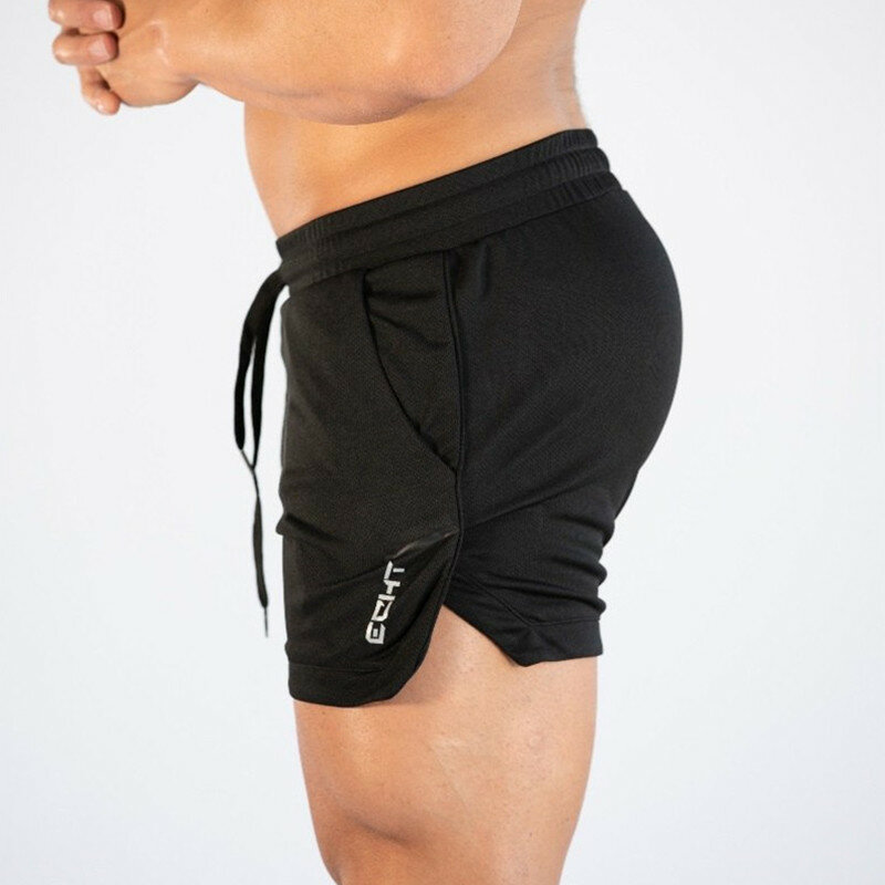 Celana pendek olahraga, celana pendek latihan kebugaran cepat kering warna 2024 M-3XL pria untuk lari