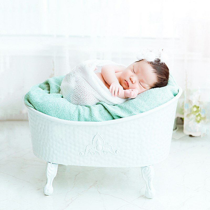 Newborn Photography Prop Baby Photography Props Iron Bath Props Posing Studio Newborn Photography Accessori for Fotografi Shoot