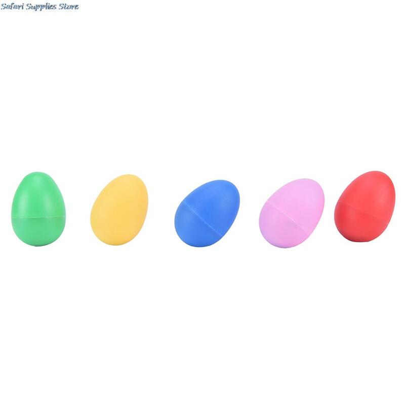 Maracas-شاكر قرع بلاستيكي للأطفال ، لعبة موسيقية ملونة على شكل بيضة للأطفال الصغار