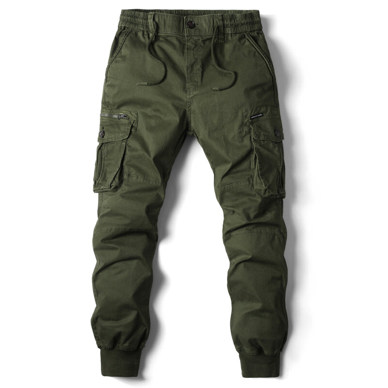 Брюки-карго, мужские повседневные штаны для бега, хлопковые длинные военные мужские уличные мужские рабочие тактические Спортивные брюки размера плюс