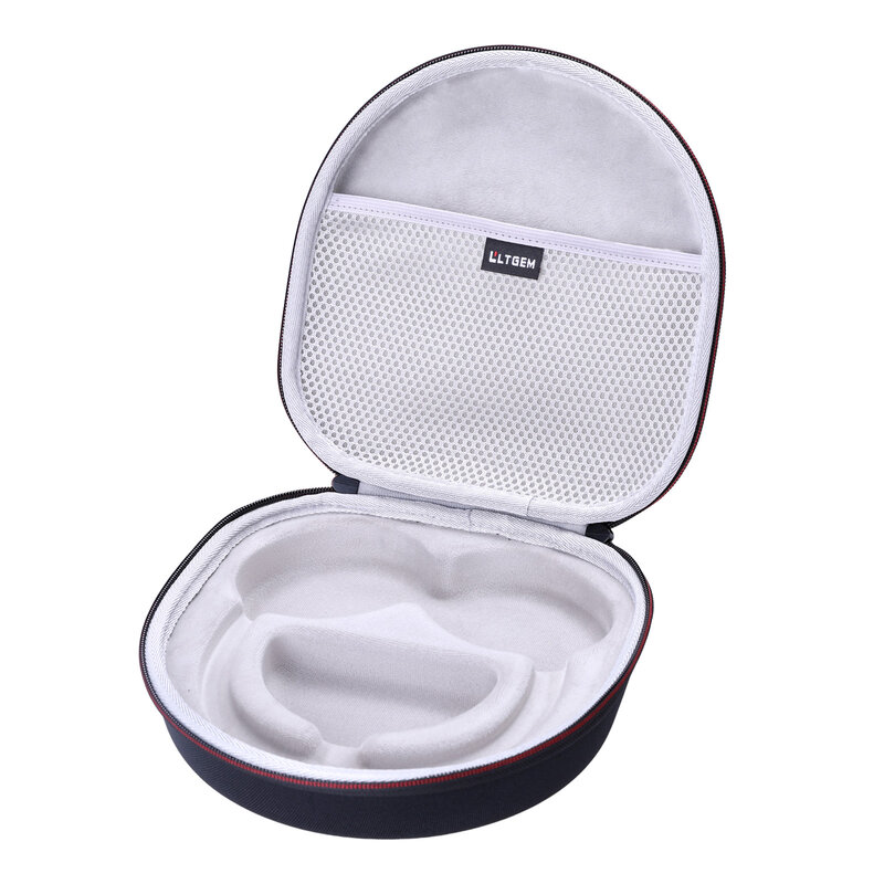 LTGEM Black EVA Hard Case untuk Headphone Anker Soundcore Life Q20 & Q30