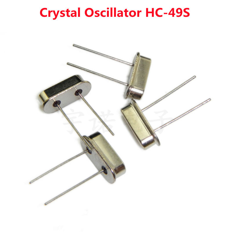 Résonateur à cristal de quartz oscillateur passif DIP HC-49S, 4Mhz 6Mhz 8Mhz 11.0592Mhz 12Mhz 16Mhz 20Mhz 24Mhz 28.375Mhz 40Mhz, 10 pièces