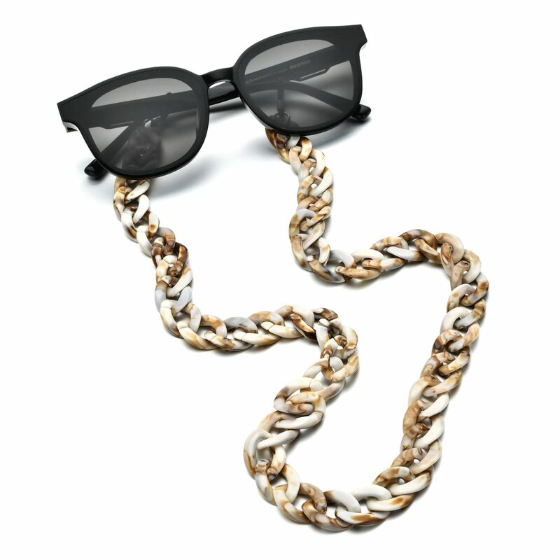 Gorąca sprzedaż moda żywica pasek do okularów łańcuch Anti-lost okulary okulary liny zapobieganie pladze maski pasek łańcucha