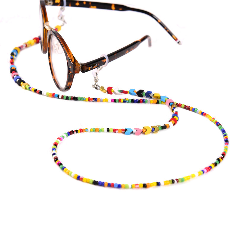 72cm Beads Reading Glasses Chain for Women Iron ore Stone Sunglasses Cord Lanyard Strings Neck Strap Women Eyewear Chain Rope