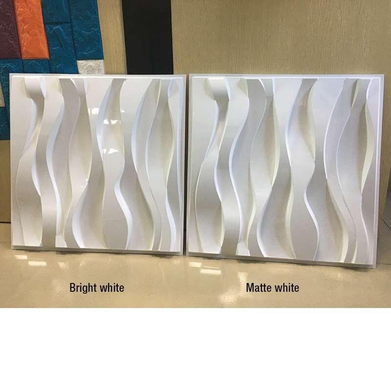 12 шт. 50 см 3D настенная панель волнистые линии 3D настенная наклейка художественные обои роспись Алмазный дизайн 3d декор плитка 3D форма стена в эстетике комнаты