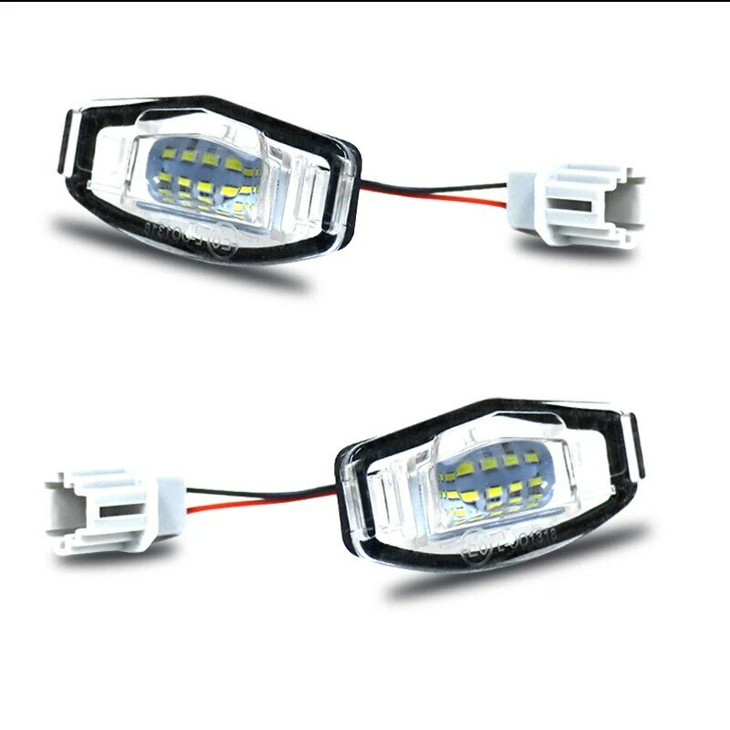Ijdm-車のライセンスプレート用の白色LEDライト,6000K,ホンダシビック,コードacura,mdx,rl,tl,tsx,rdx,ラッピングプレートライト,12v