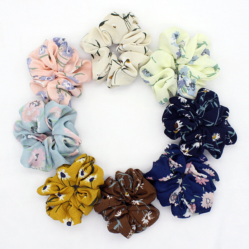 2019 New Vintage Scrunchie Stretch Headband Women Pearl Ponytail Holder Hair Tie Hair Rope Rubber Bands Hair Accessories